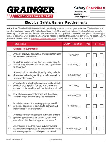 osha outdoor electrical installation requirements